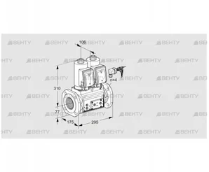 VCS665F05NNWGRE/PPPP/PPPP (88203087) Сдвоенный газовый клапан Kromschroder