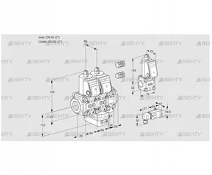 VCG2E50R/50R05NGEVWR3/-3PP/PPZS (88105309) Клапан с регулятором соотношения Kromschroder