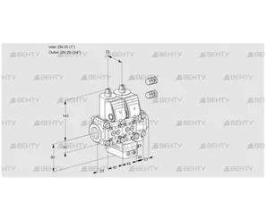 VCD1E25R/20R05ND-100VWR3/PPPP/PPPP (88101515) Регулятор давления Kromschroder