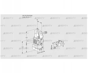 VAD1-/25R/NQ-100A (88033298) Газовый клапан с регулятором давления Kromschroder