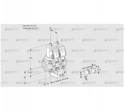 VCG1T15N/15N05NGAQSR/2-PP/PPPP (88100247) Клапан с регулятором соотношения Kromschroder