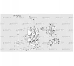 VCG1E25R/25R05NGEWR/3-PP/ZYPP (88104074) Клапан с регулятором соотношения Kromschroder