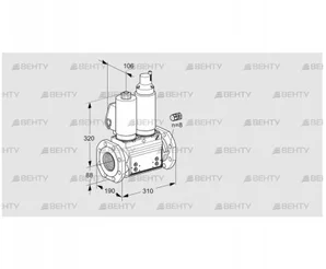 VCS780F05NLWGL3B/PPPP/MPPM (88203359) Сдвоенный газовый клапан Kromschroder