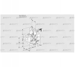 VAG350F/NWAE (88025137) Газовый клапан с регулятором соотношения Kromschroder