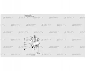 VMV125N05M (88025478) Регулирующая задвижка Kromschroder