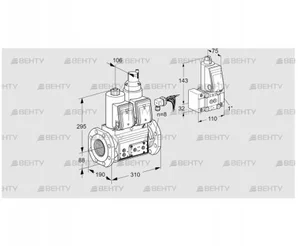 VCS780F05NLKRE/PPPP/PPZ- (88207627) Сдвоенный газовый клапан Kromschroder