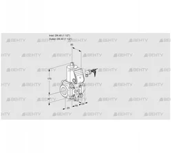 VAS240R/NW (88014692) Газовый клапан Kromschroder