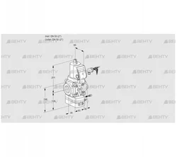 VAG350R/NWSRAE (88013126) Газовый клапан с регулятором соотношения Kromschroder