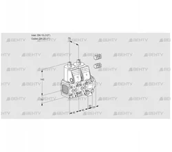 VCS1E15R/25R05FNNVWR3/PPPP/PPPP (88101752) Сдвоенный газовый клапан Kromschroder