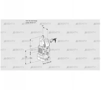 VAV3-/50R/NQAK (88018399) Газовый клапан с регулятором соотношения Kromschroder