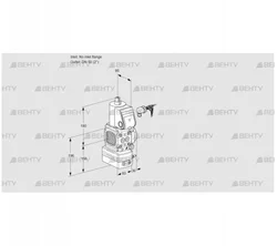 VAV3-/50R/NQAK (88018399) Газовый клапан с регулятором соотношения Kromschroder