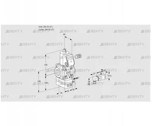 VAG350R/NWAE (88012346) Газовый клапан с регулятором соотношения Kromschroder