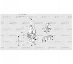 VAG1-/15R/NWBE (88030876) Газовый клапан с регулятором соотношения Kromschroder