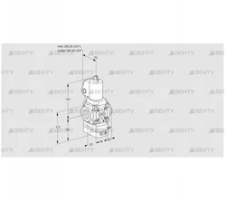 VAG1T20N/NQGLAA (88023994) Газовый клапан с регулятором соотношения Kromschroder