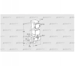 VK 40F40W6A93DF (85311025) Газовый клапан с приводом Kromschroder