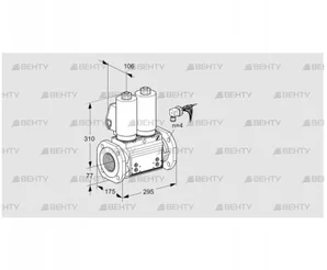 VCS665F05NNWGLB/PPPP/PPPP (88207090) Сдвоенный газовый клапан Kromschroder