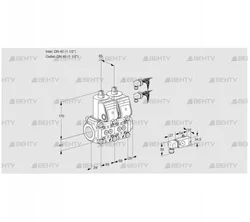 VCS2E40R/40R05NNQR6/2-PP/PPPP (88105504) Сдвоенный газовый клапан Kromschroder