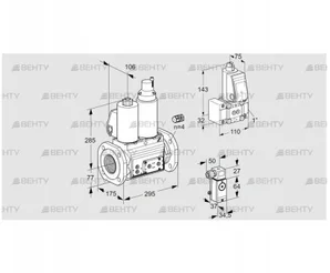 VCS665F05NLKL3E/P3PP/PPZ- (88205361) Сдвоенный газовый клапан Kromschroder