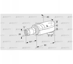 UVS 10D0P2 (84315209) УФ датчик пламени Kromschroder