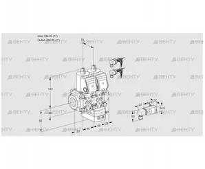 VCD1E25R/25R05ND-50WR6/3-PP/PPPP (88102687) Регулятор давления Kromschroder