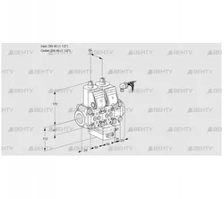 VCG2E40R/40R05NGEVWR/PPPP/PPPP (88103475) Клапан с регулятором соотношения Kromschroder