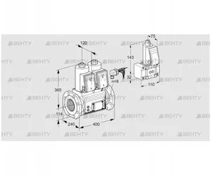 VCS9125F05NNARE/PPB-/MPPM (88206529) Сдвоенный газовый клапан Kromschroder